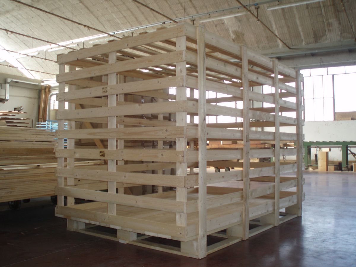gabbia in legno fuori misura per trasporti