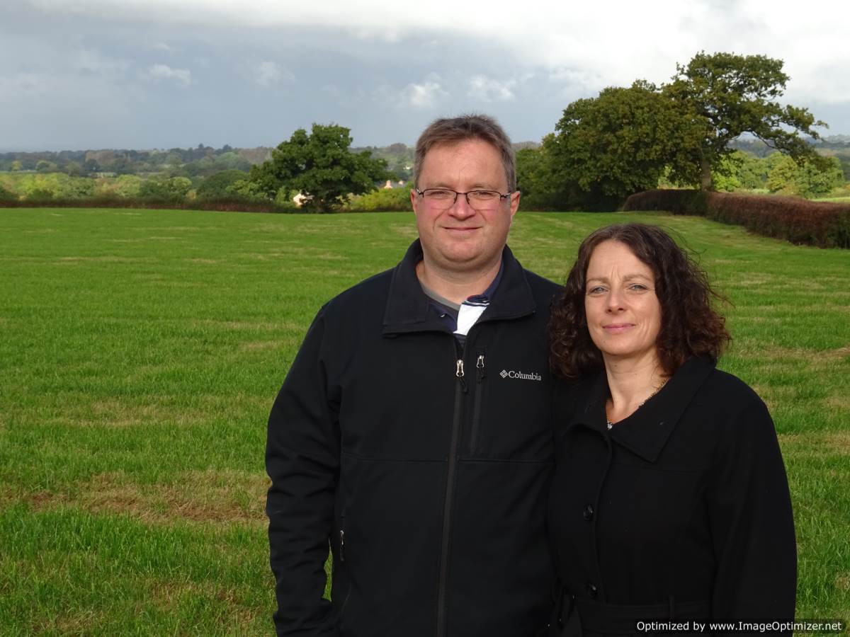 James & Emma Blantern the owners of Fenns Meadow
