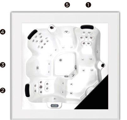 the inside of a cube hot tub from hypa spa