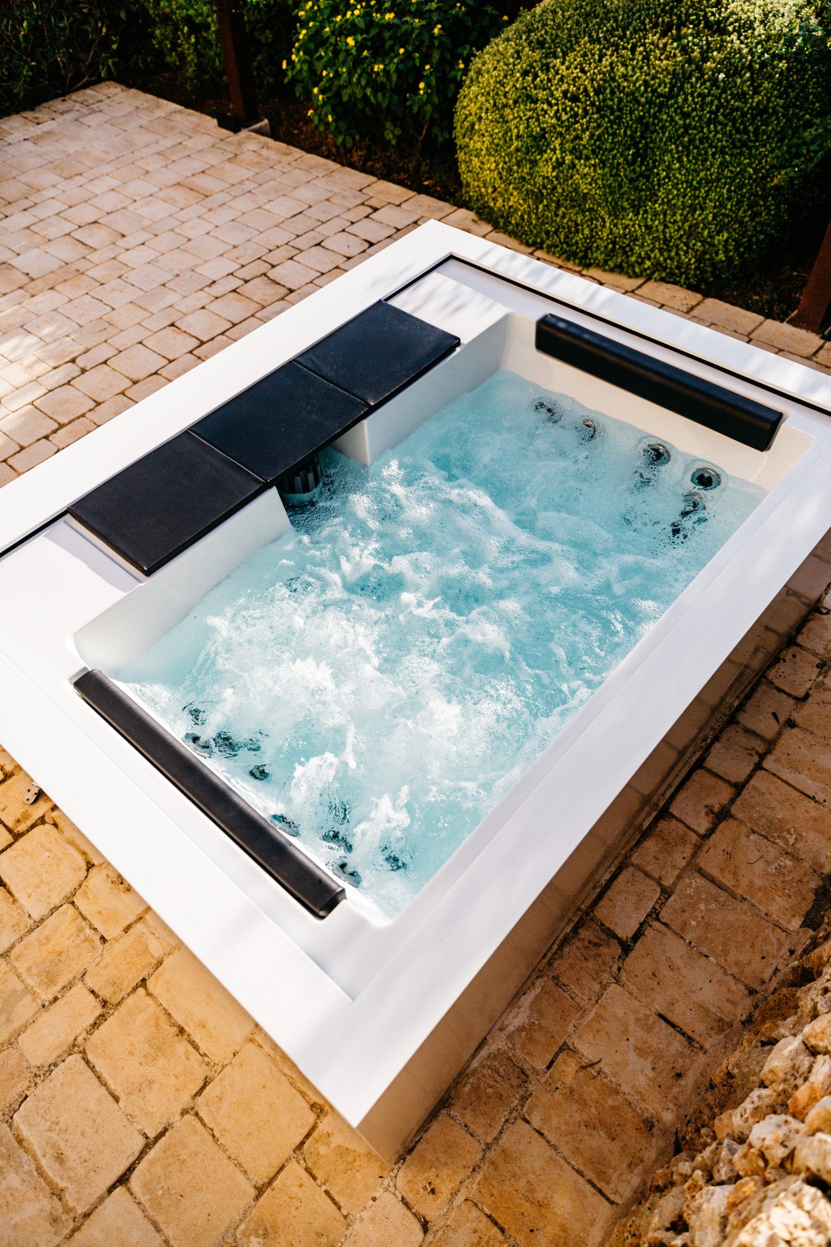 water jets from the home hot tub from hypa spa