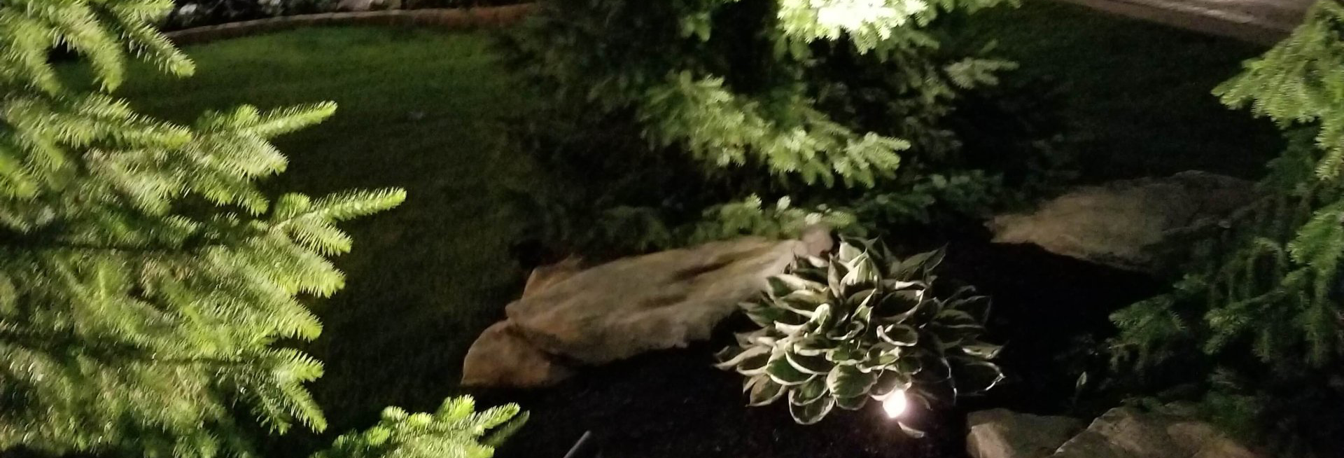 Landscape lighting.