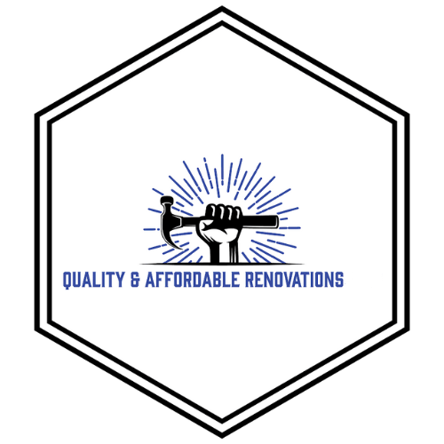 Logo: Hand holding hammer, with radiating lines; text