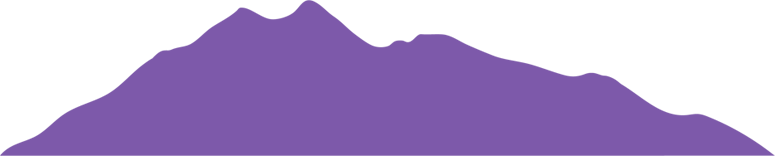 Purple mountain range silhouette.