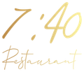 Gold text logo: 