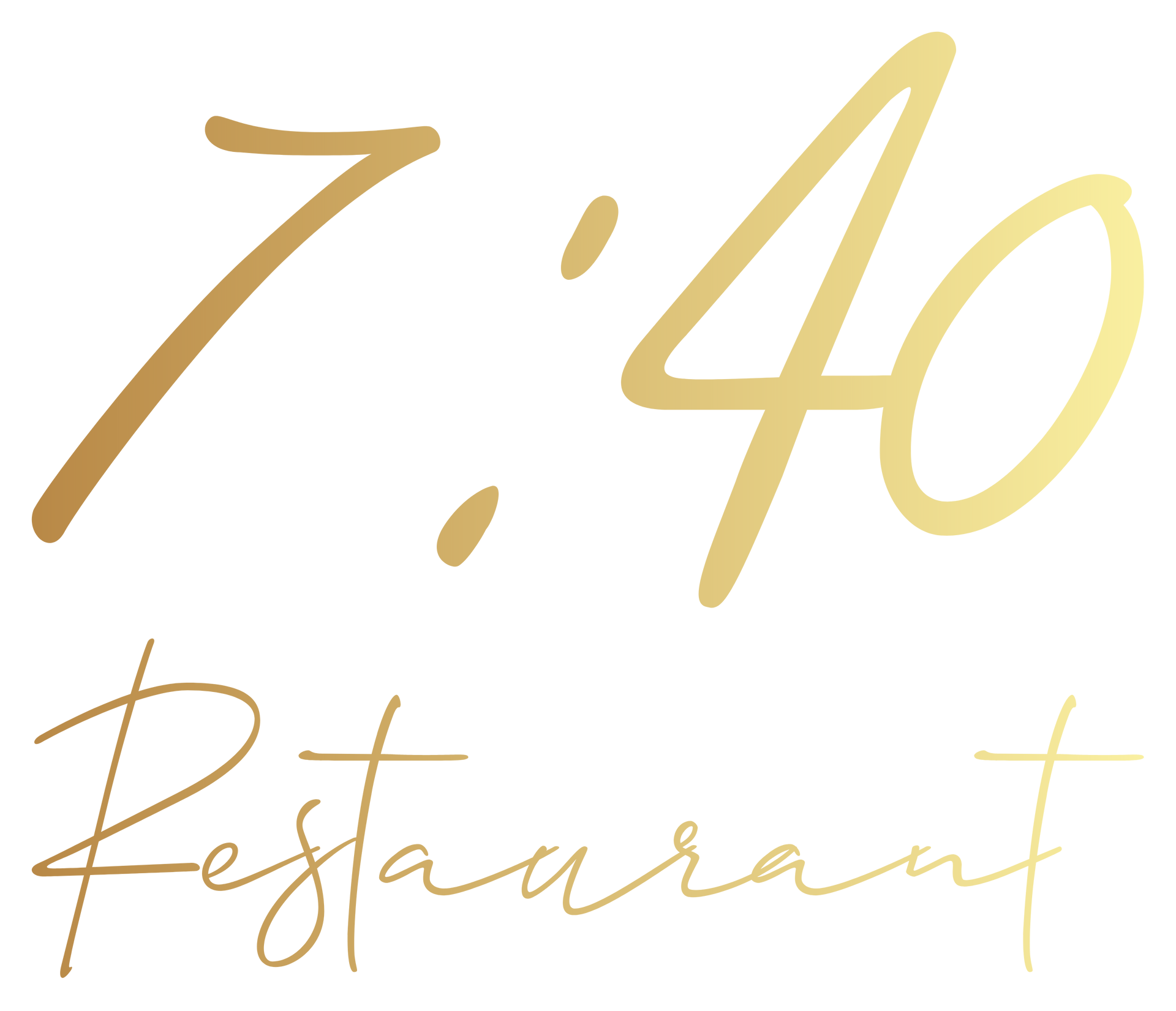 Gold text logo: 