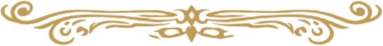 Elemento decorativo dourado com detalhes ornamentais.