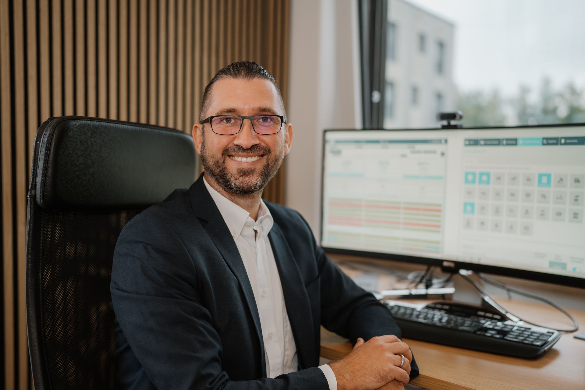 Benjamin Strixner im Büro