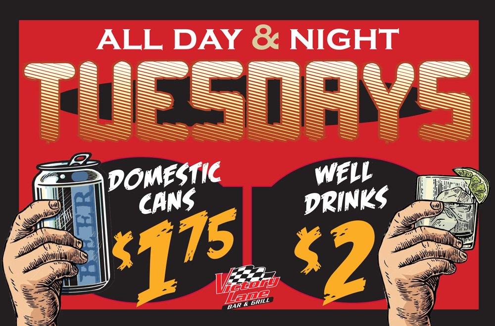 Drink Specials Victory Lane Bar & Grill