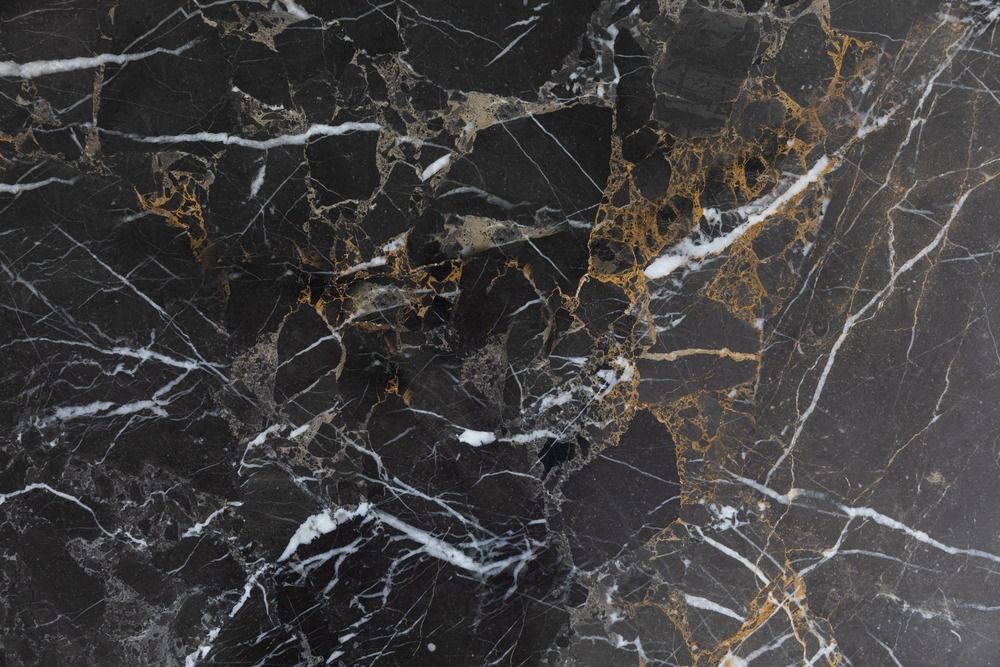 Birds eye view of a Marble stone benchtop