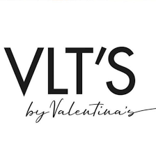 Il logo di VLT con testo nero di grandi dimensioni e la scritta 
