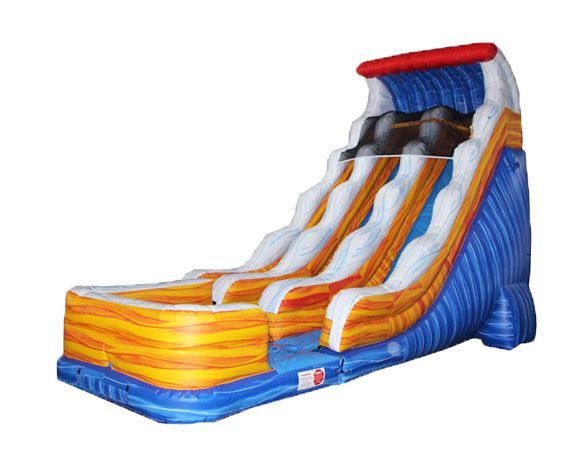 24' Double Lane Lightning Water Slide
