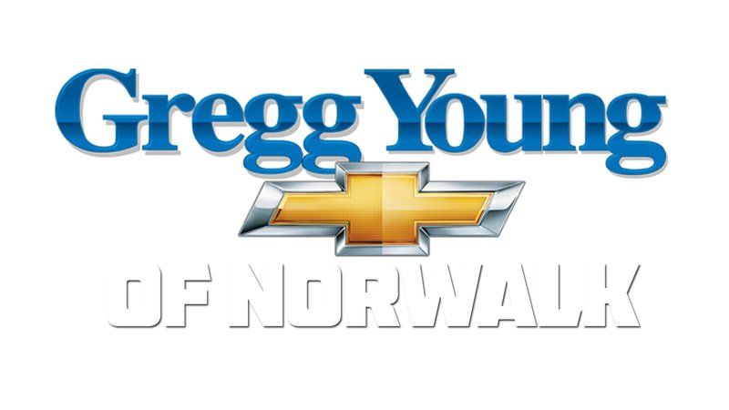 A logo for gregg young of norwalk with a chevrolet logo