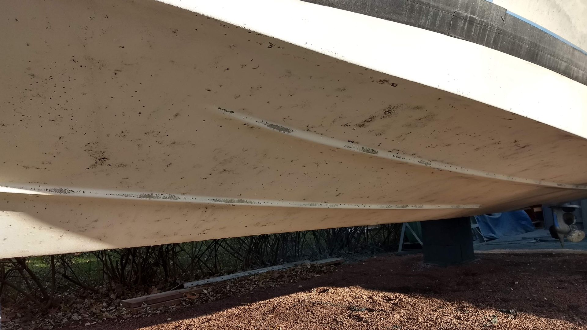 After antifoul paint removal from boat in Bristol pa