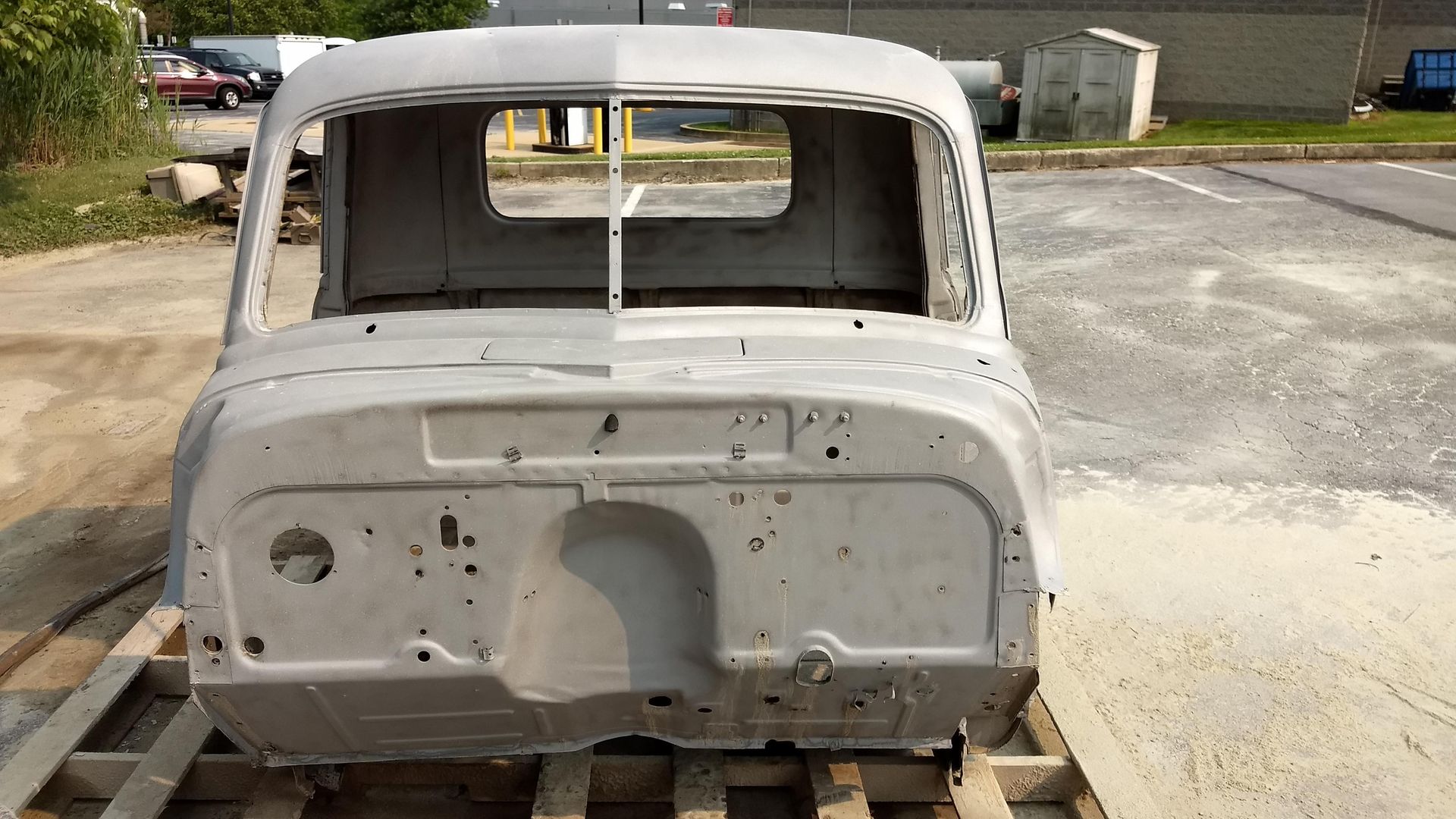 After auto sandblasting in Levittown Pa