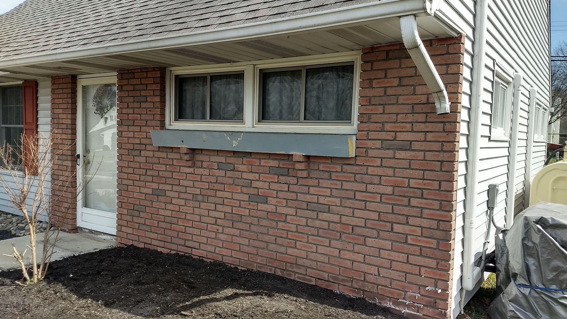 After paint removal from brick in Levittown Pa