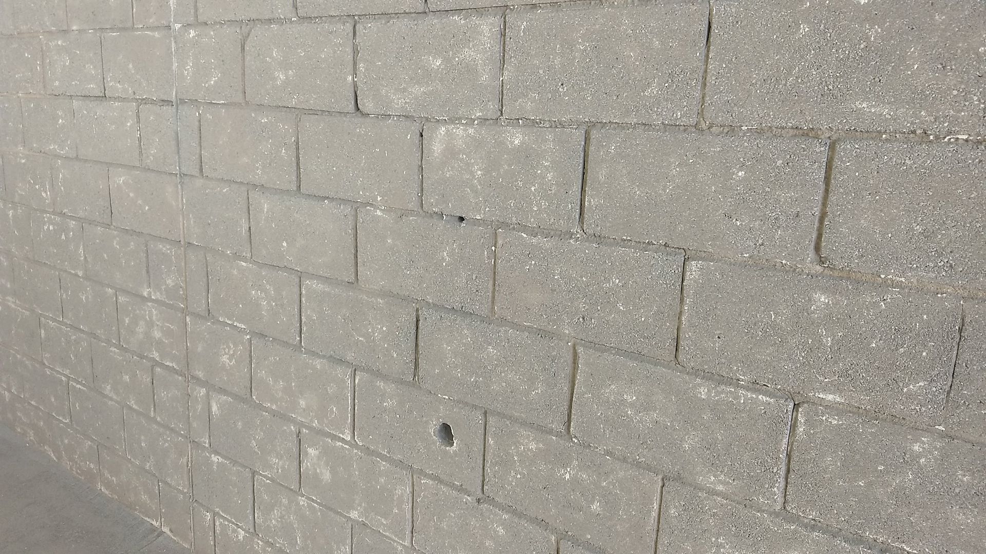 After paint stripping from cinder block in Philadelphia Pa