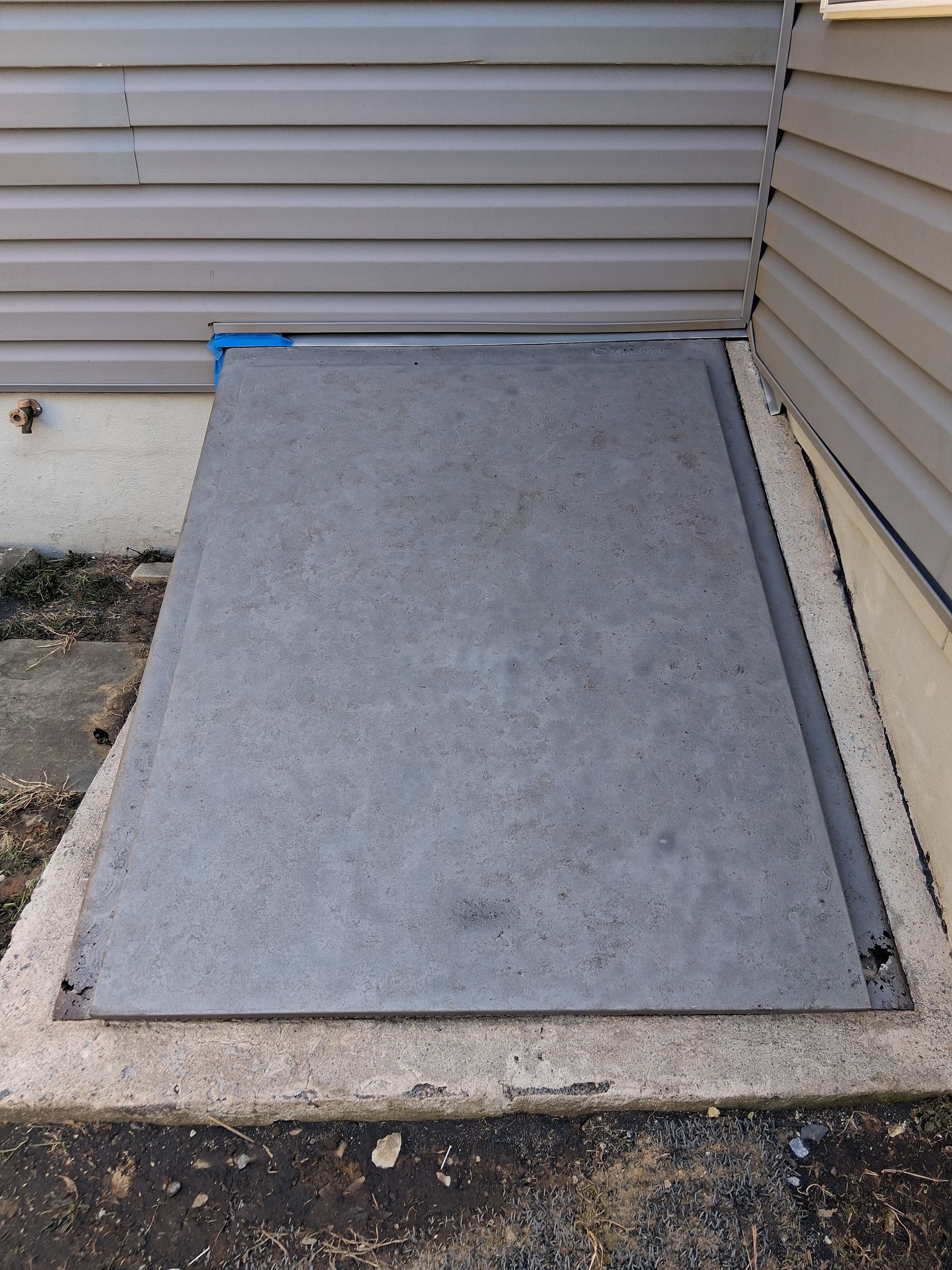 After rust removal from bilco doors in Doylestown Pa