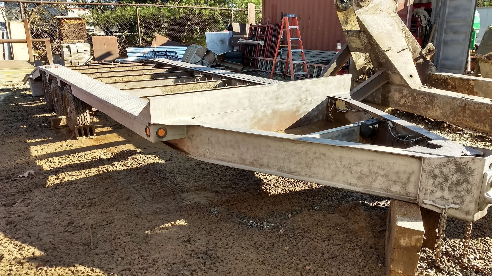 After trailer sandblasting in Trenton NJ