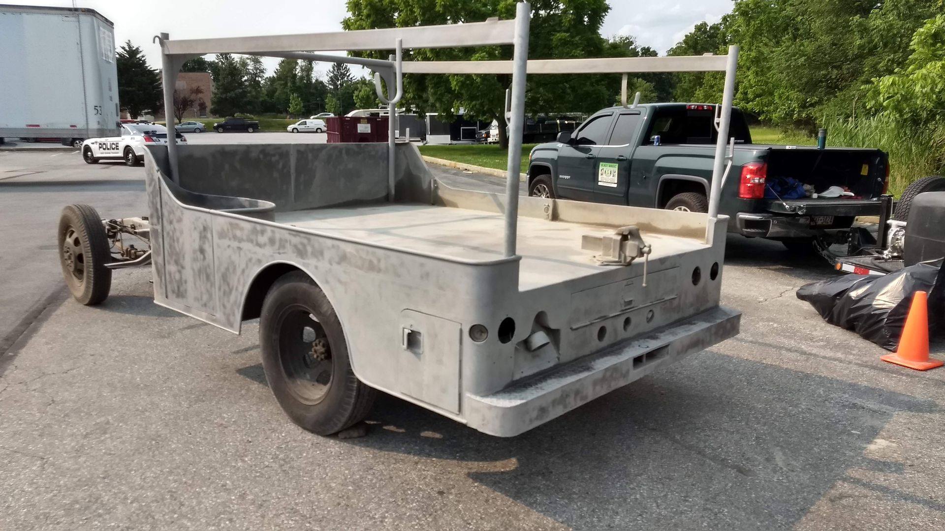 After truck dustless sandblasting in Warminster Pa