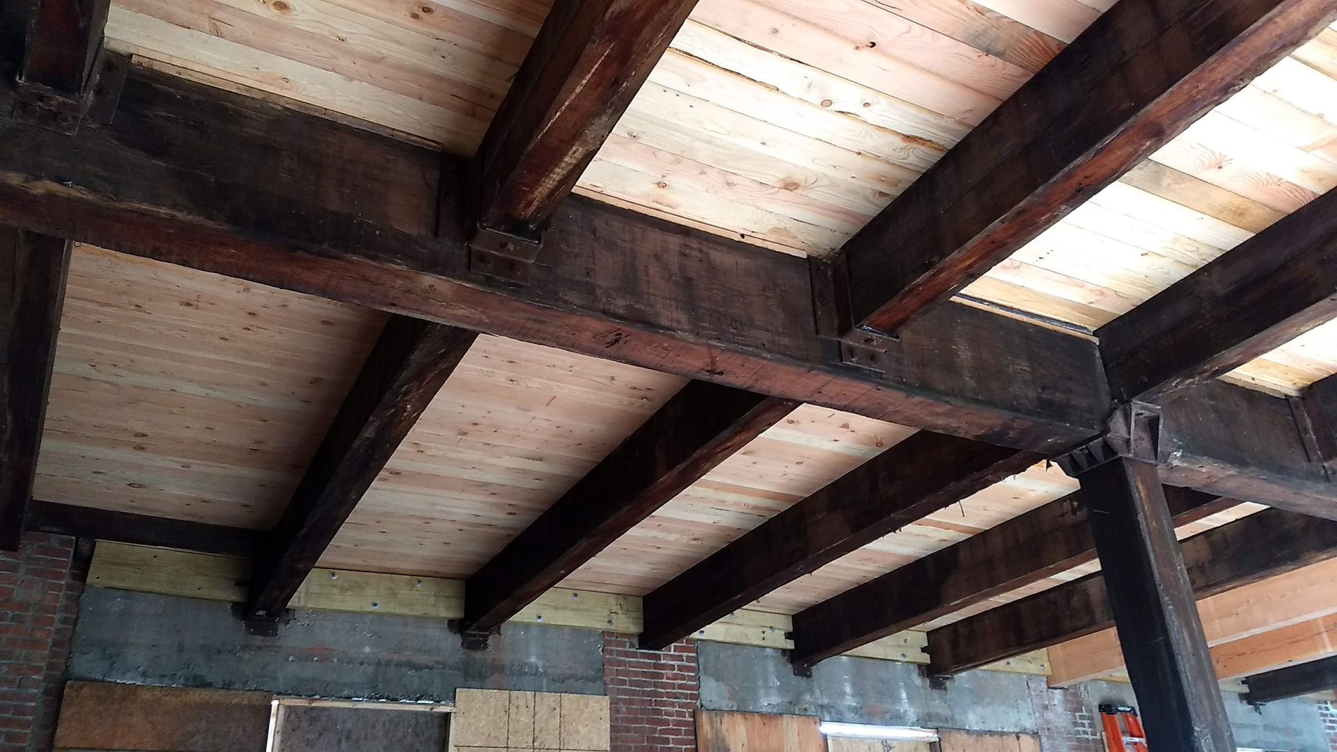 Before Blast Magic wood sandblasting service in Philadelphia Pa