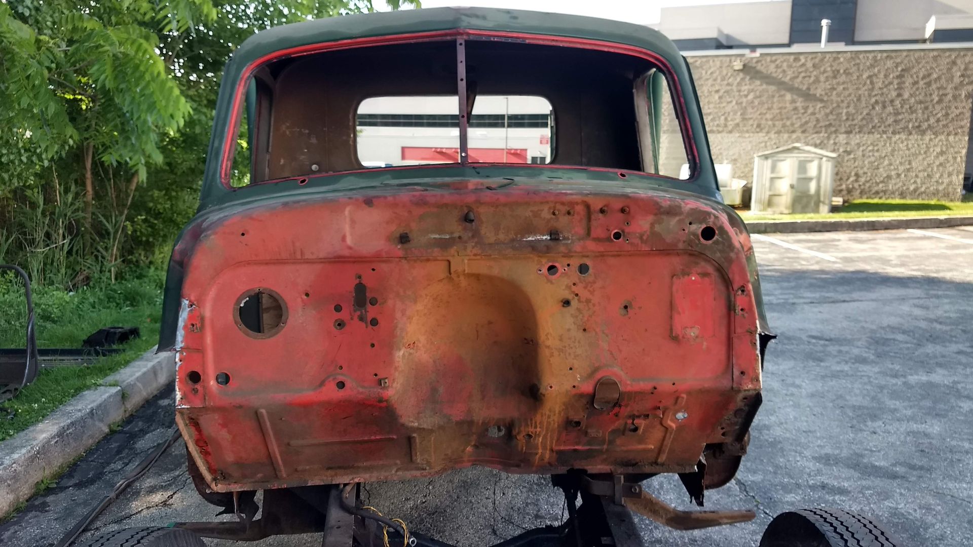 Before auto paint stripping in Levittown Pa