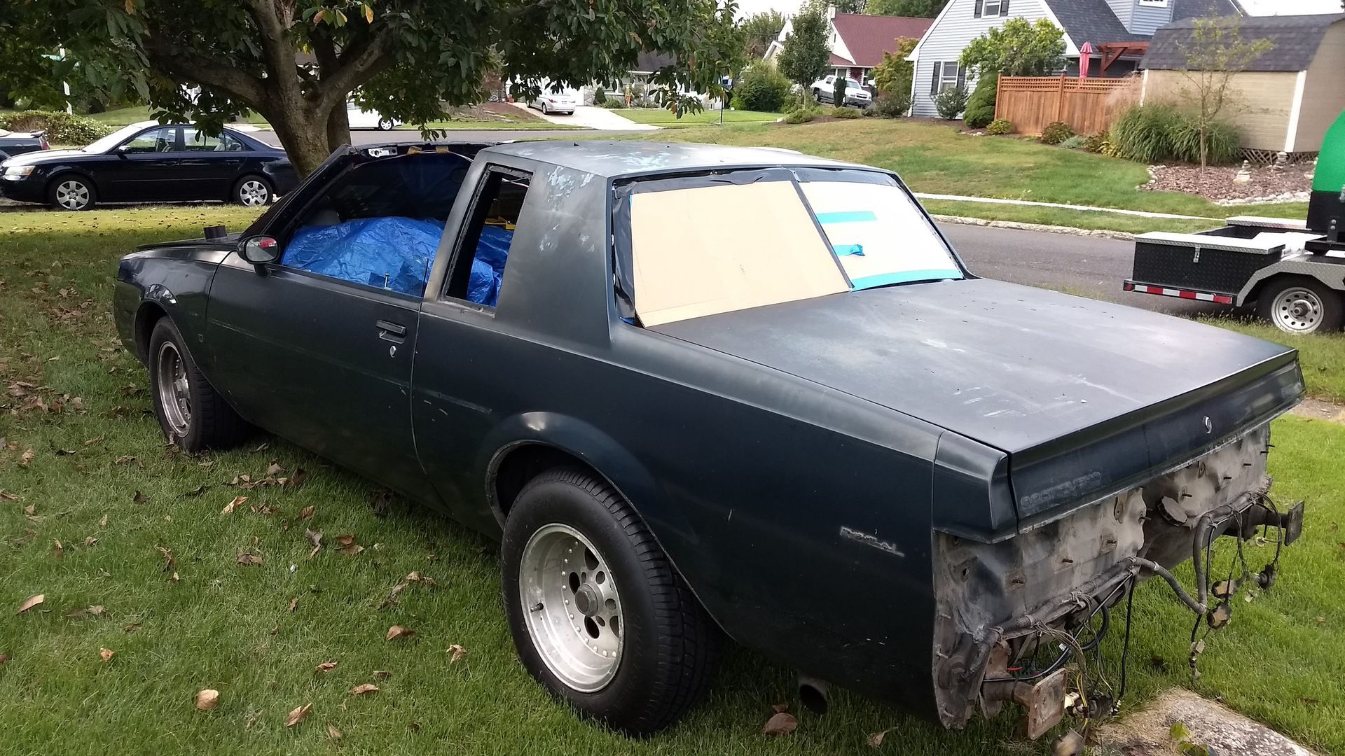 Before automotive paint removal dustless blasting in Ambler Pa