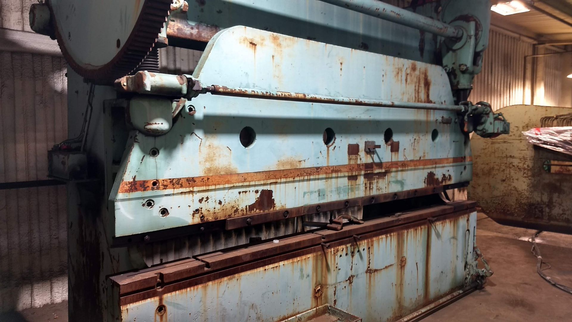 Before equipment restoration sandblasting in Philadelphia Pa