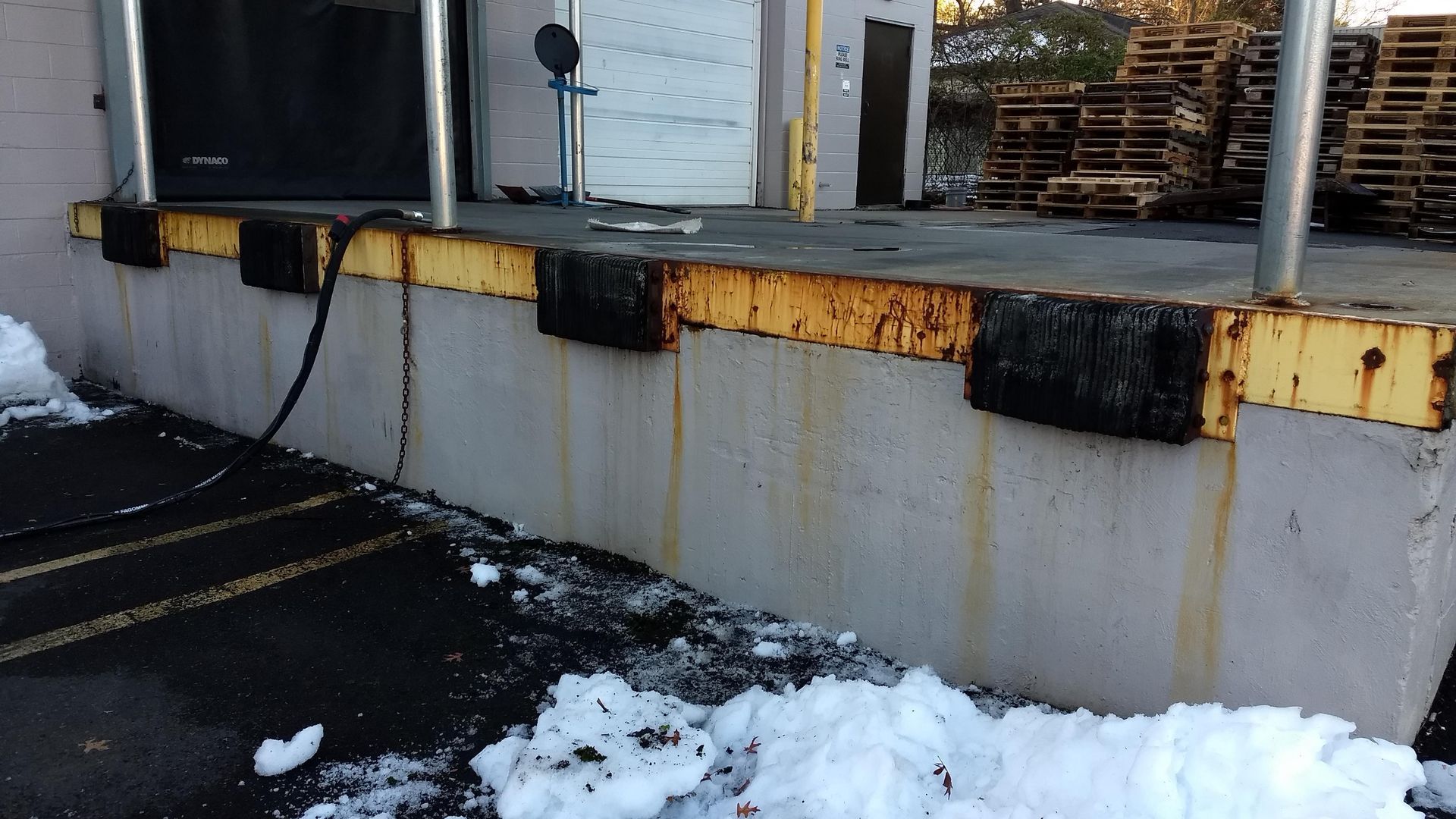 Before rust removal from steel in Bensalem Pa