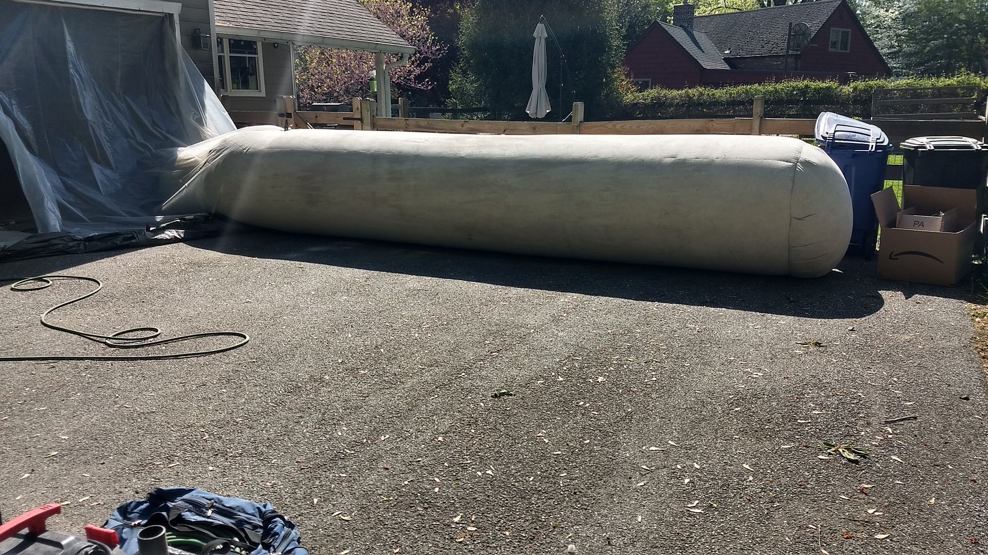Blast Magic dust containment for fire restoration job in Levittown Pa