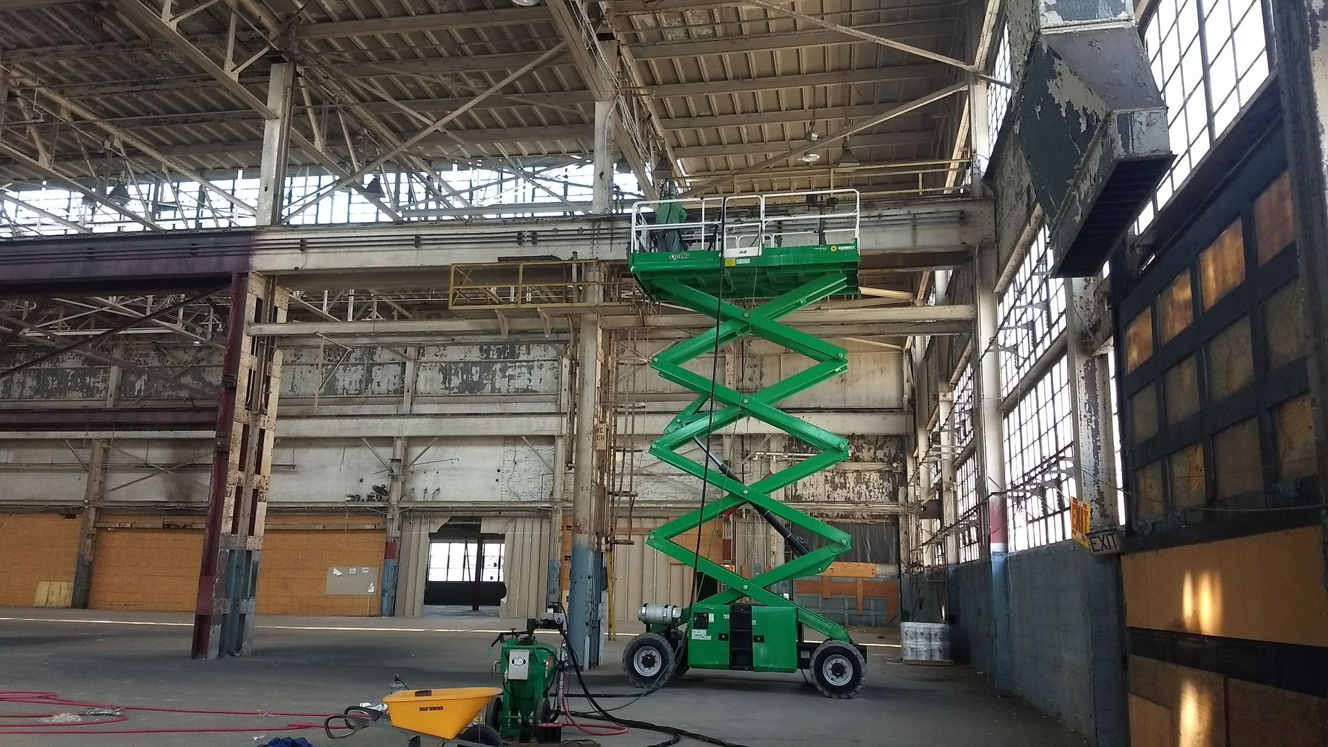 Industrial steel blasting in Philadelphia Pa.