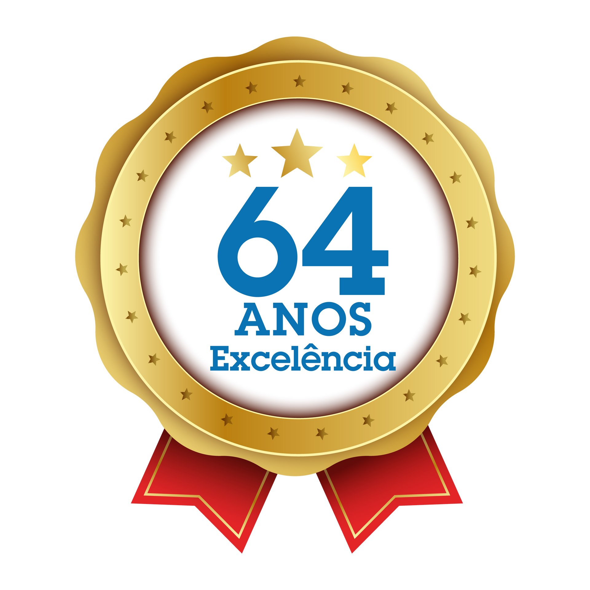 Selo de 64 anos de excelência 