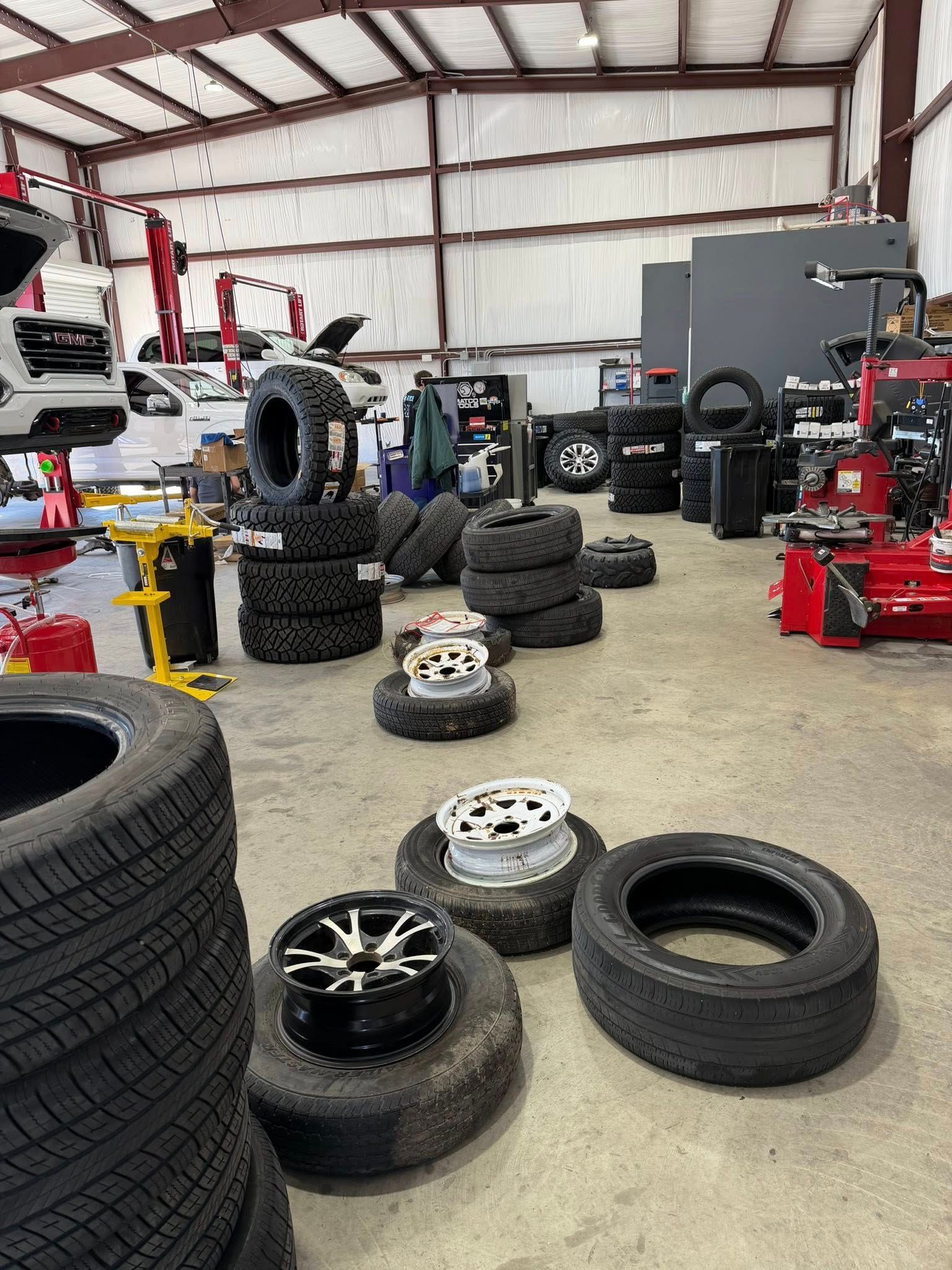 Tires Inside of Auto Shop | Zim's Tire and Auto