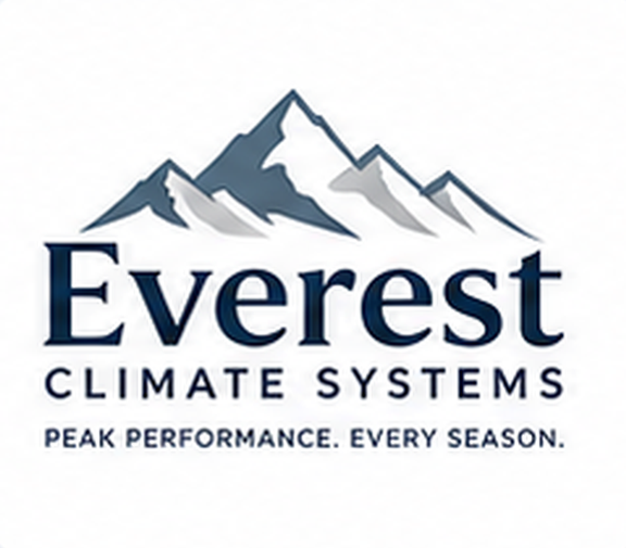 Everest Climate Systems logo with mountain graphic and tagline “Peak Performance. Every Season.”