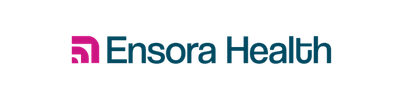 Ensora Health logo in teal and magenta on a white background