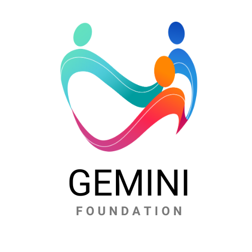 Gemini Foundation logo with stylized multicolor figures and the words “GEMINI FOUNDATION”