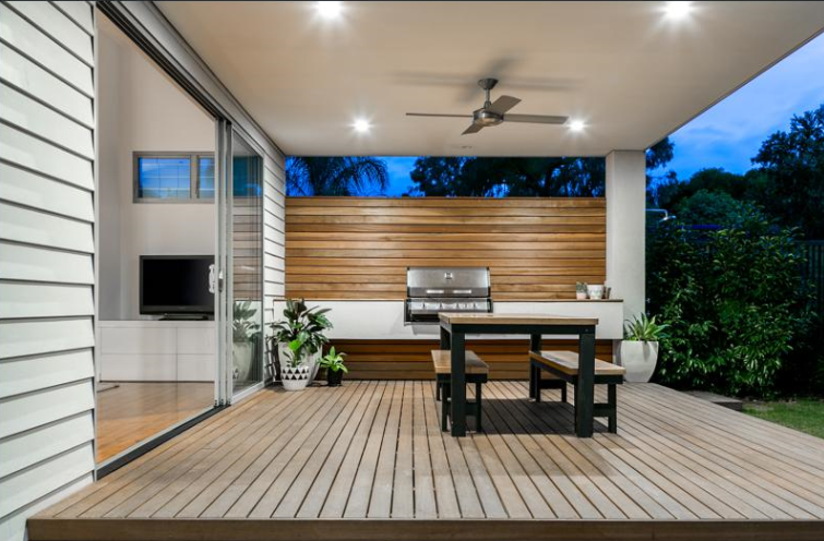 Night View Alfresco — Adelaide, SA — Coastal Living by Design
