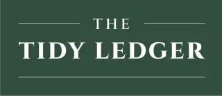 Logo on a dark green background with white text reading