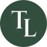 A dark green circle containing the white serif capital letters