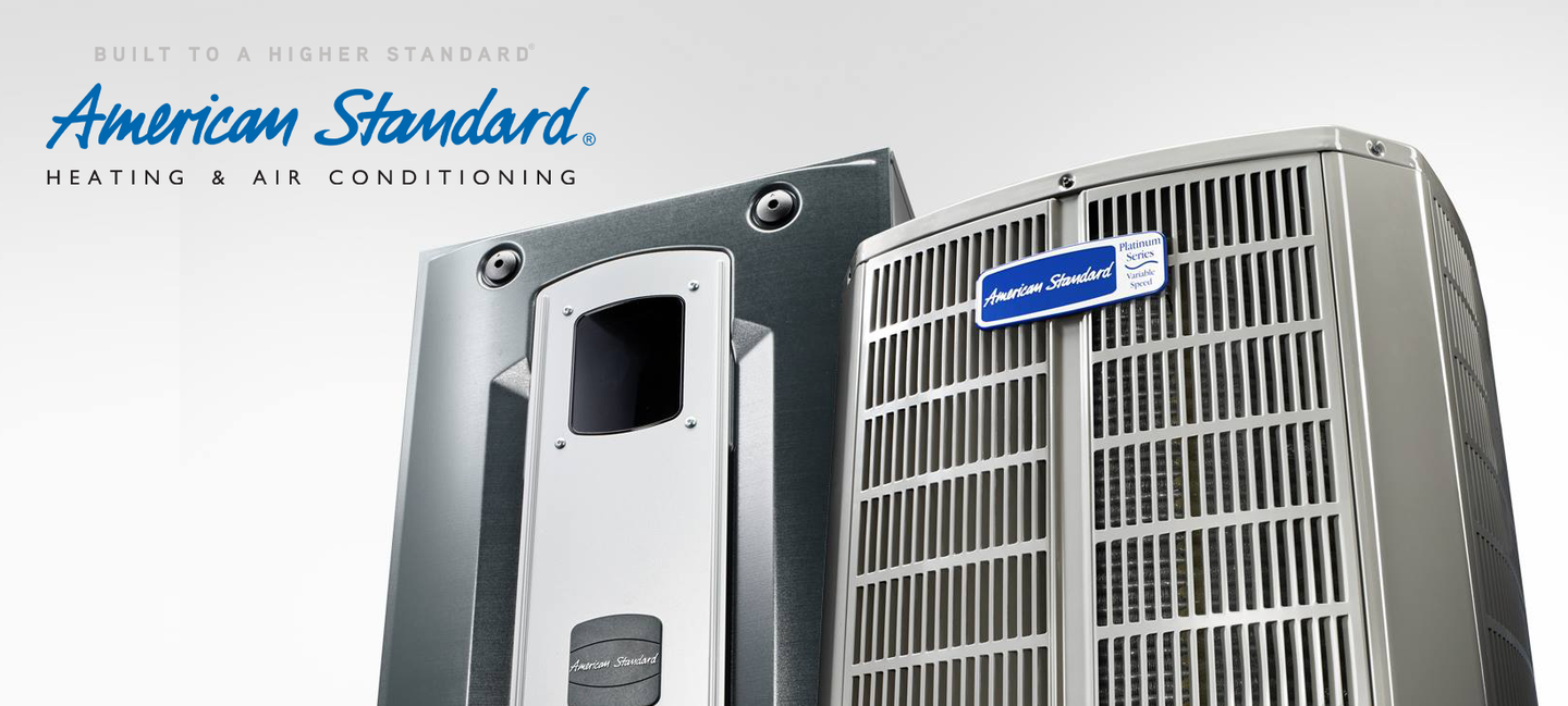 Air Conditioning Contractor in Richmond, VA: Three american standard air conditioners are sitting next to each other
