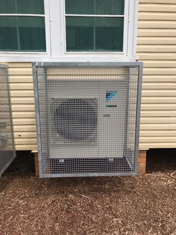 Air Conditioning Unit Enclosed — Level Electrical & Air In Gloucester, NSW