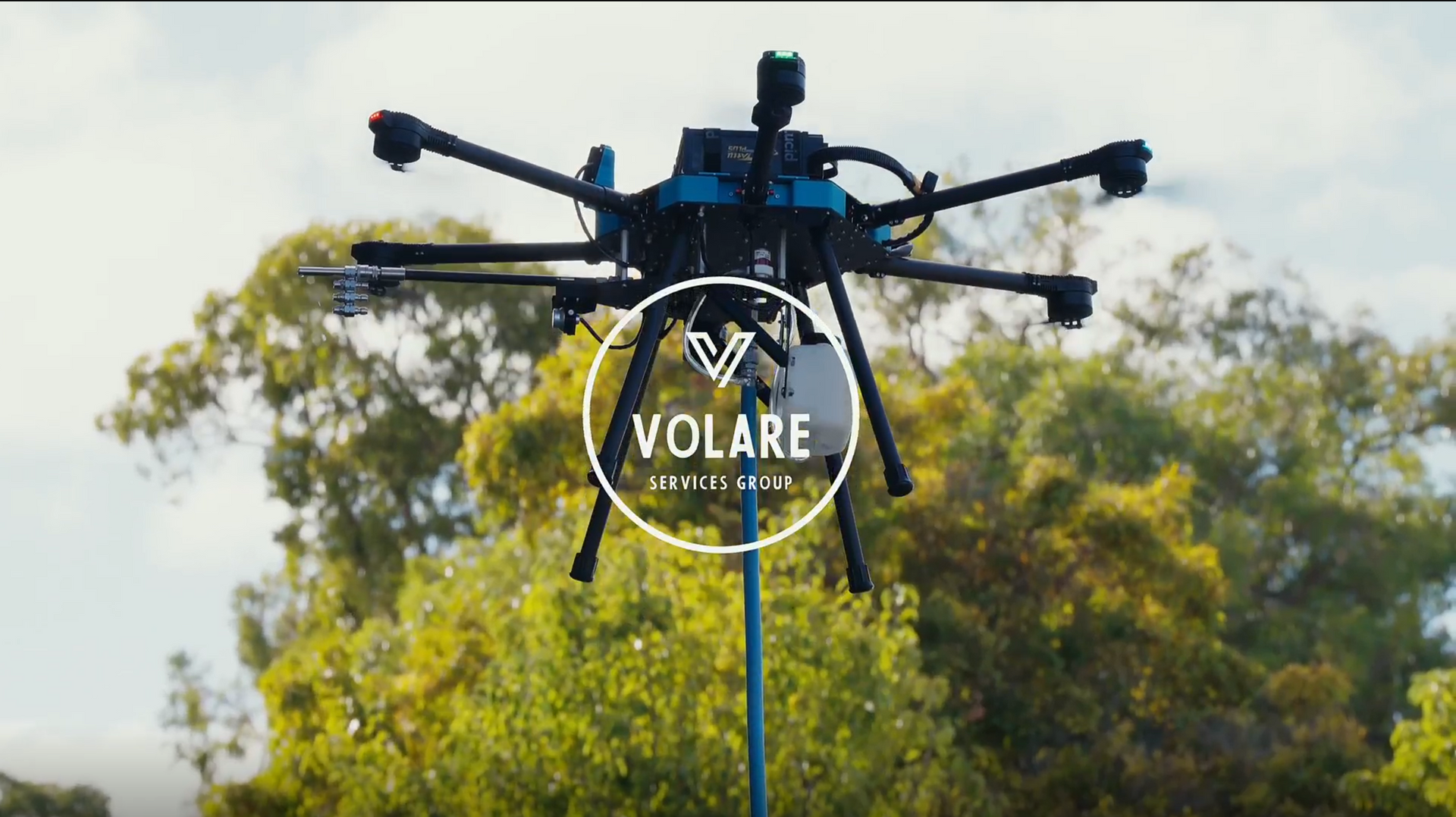 Volare drone flying to do exterior commercial cleaner safer faster and smarter