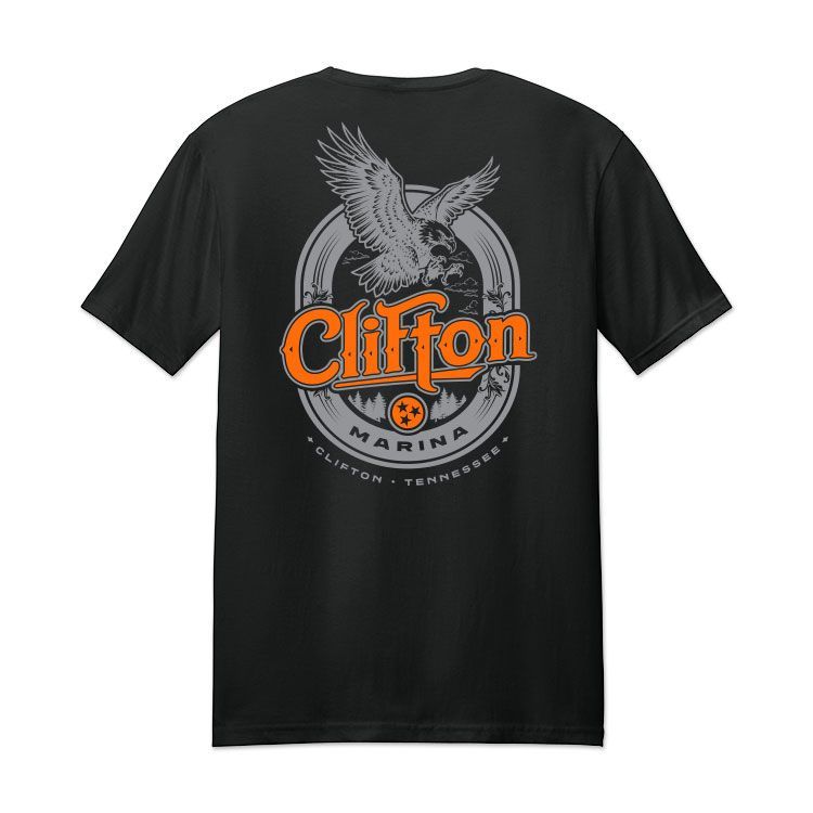Unisex - T-Shirt: Eagle - Blk