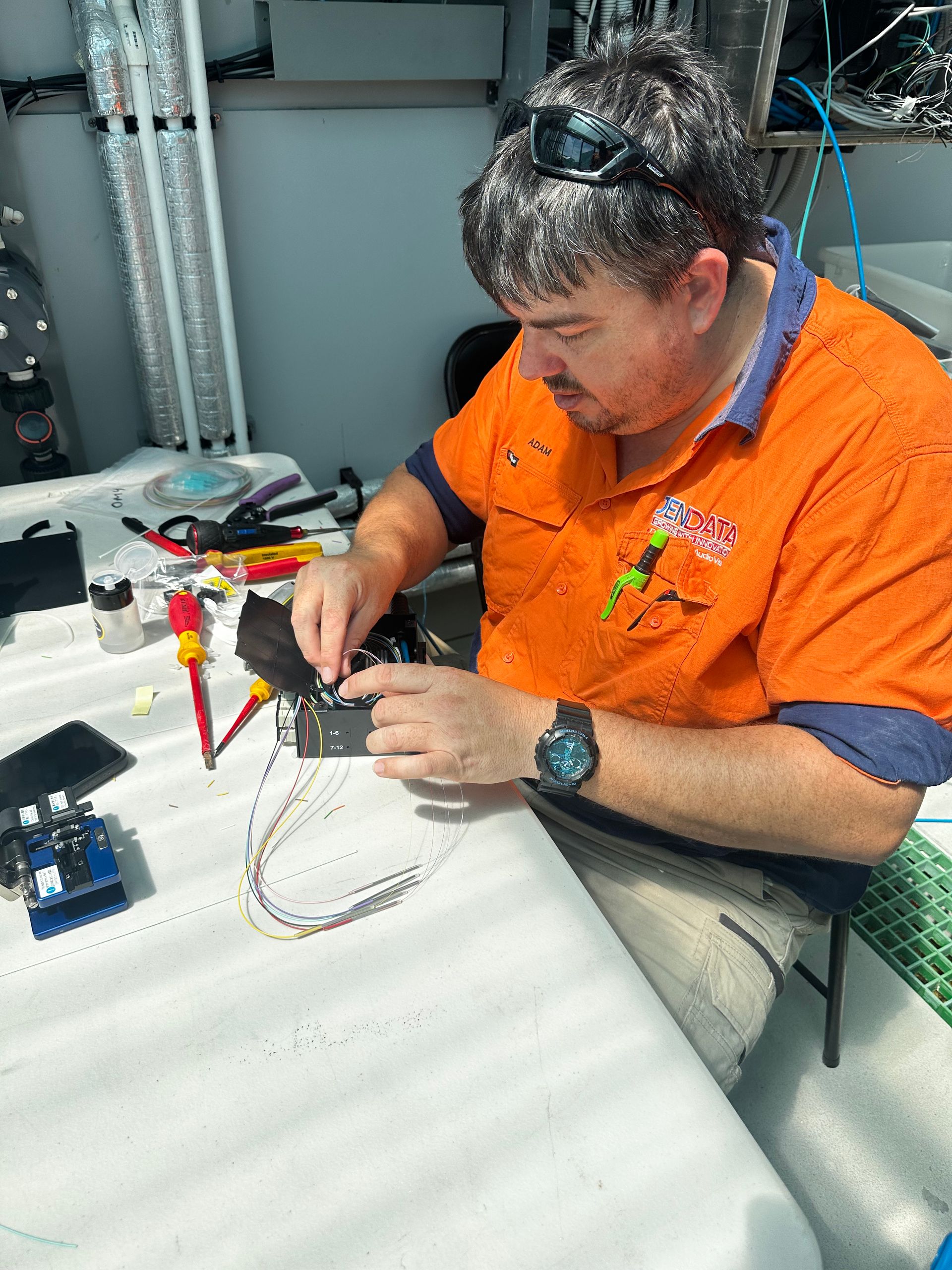 Fibre Splicing — Jendata In Garbutt, QLD