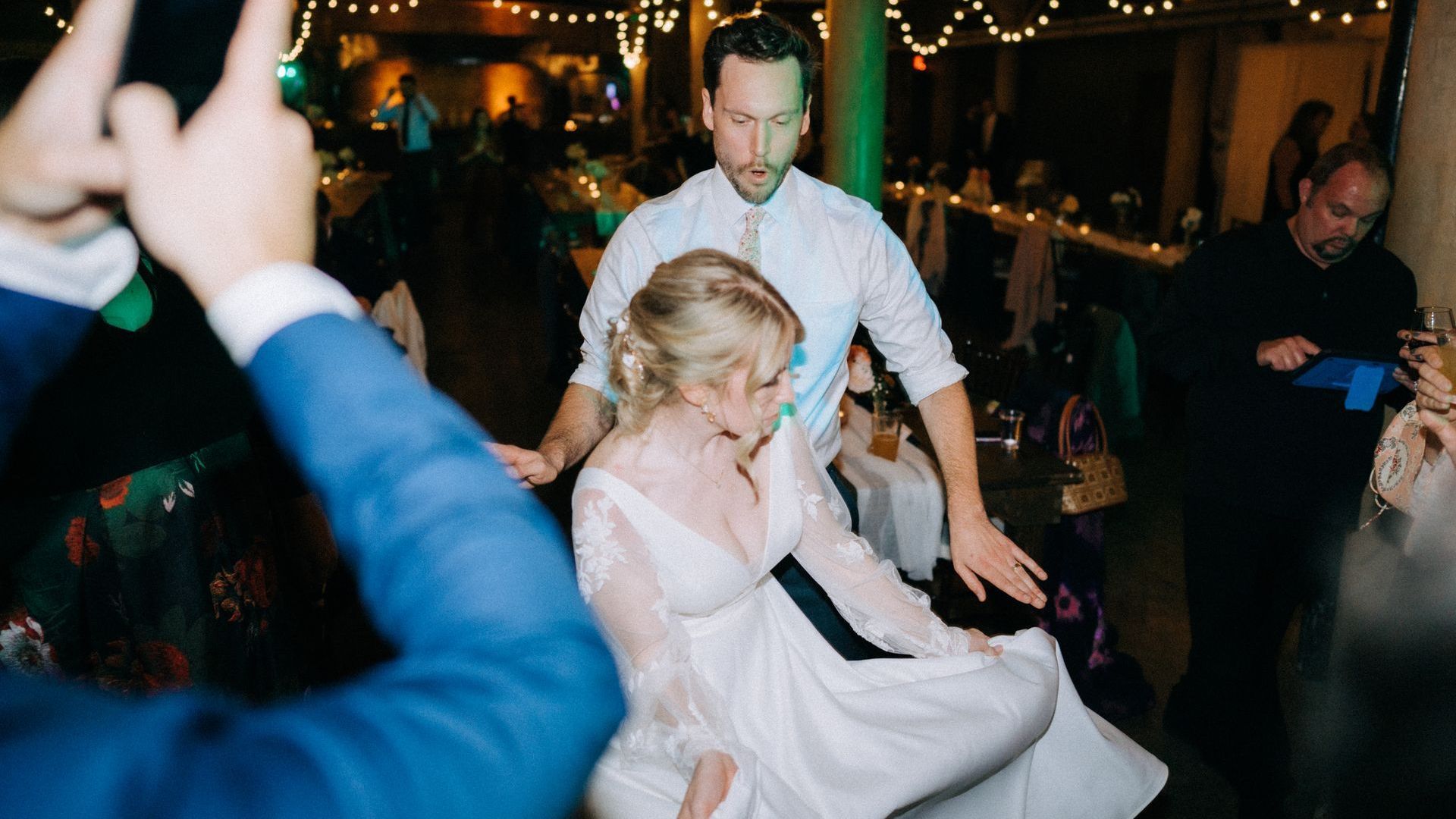 Mainstreet Soul performing wedding first dance, Motown and dance music for Olivia and Tim in October, 2022