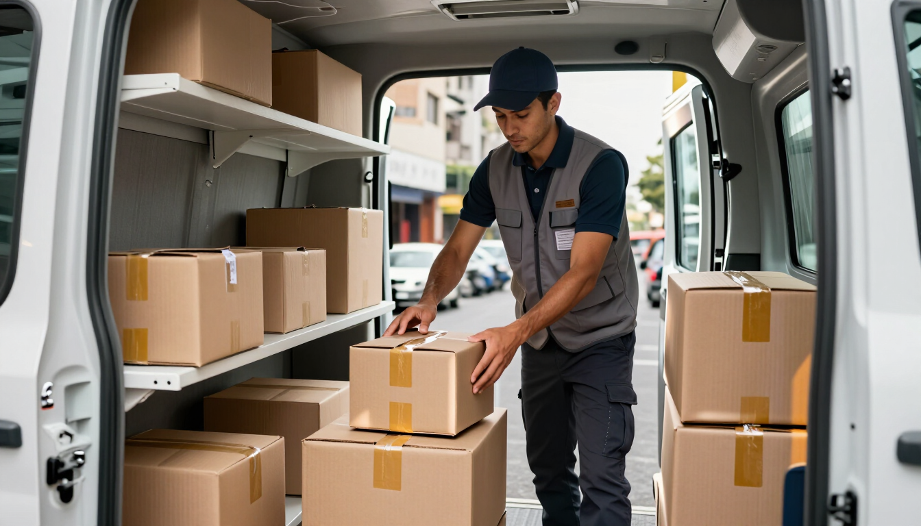 Entrega profesional de paquetes a domicilio