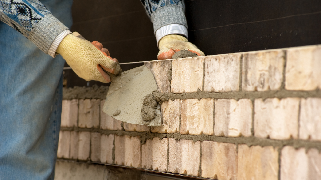 Brick and mortar repair and masonry restoration on an older home