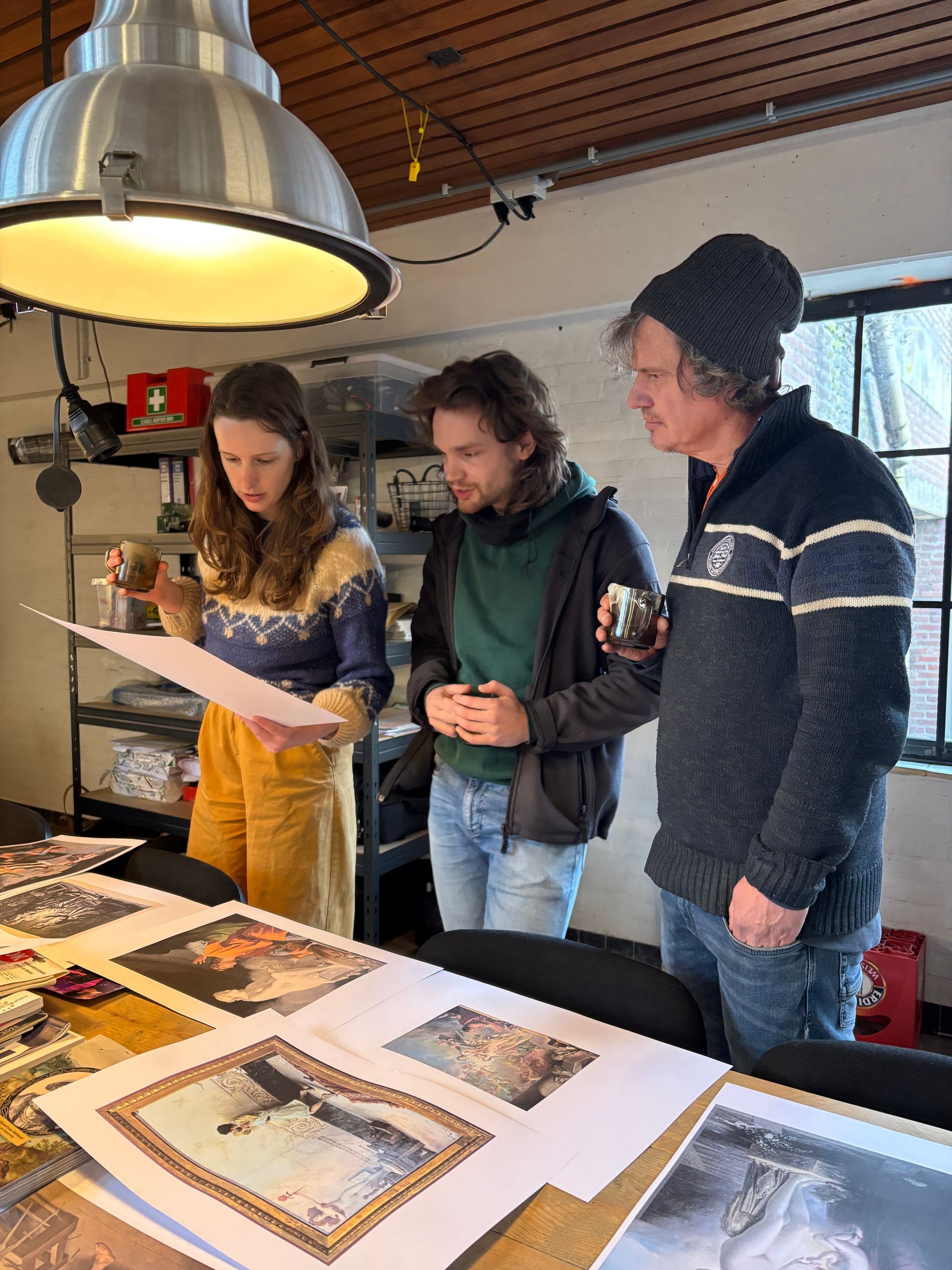 fleur vn den Heuvel met Daan en Henri beschouwing