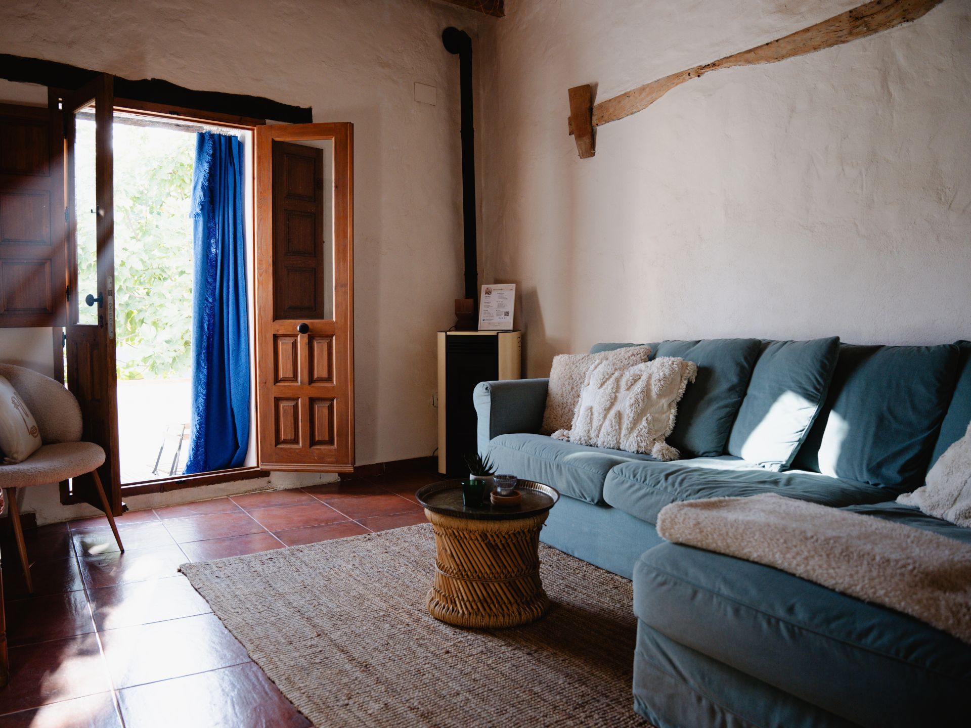 De woonkamer van La Casita Secreta