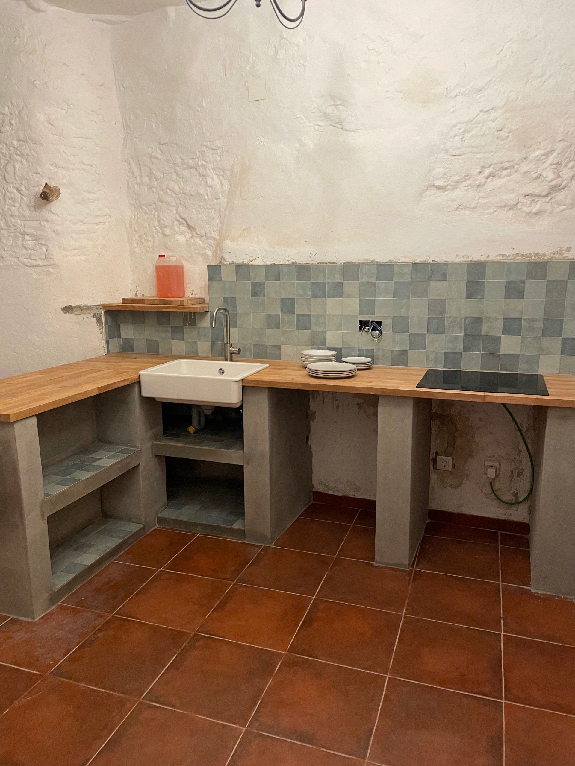 De keuken is bijna klaar voor gebruik