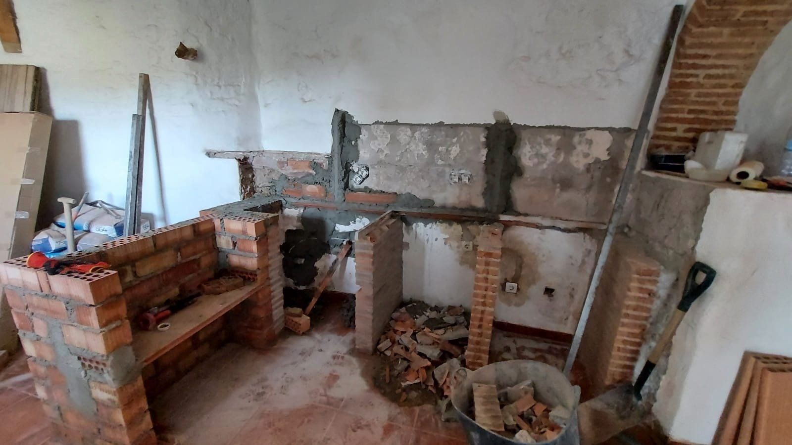 De verbouwing van de keuken in La Casita Secreta